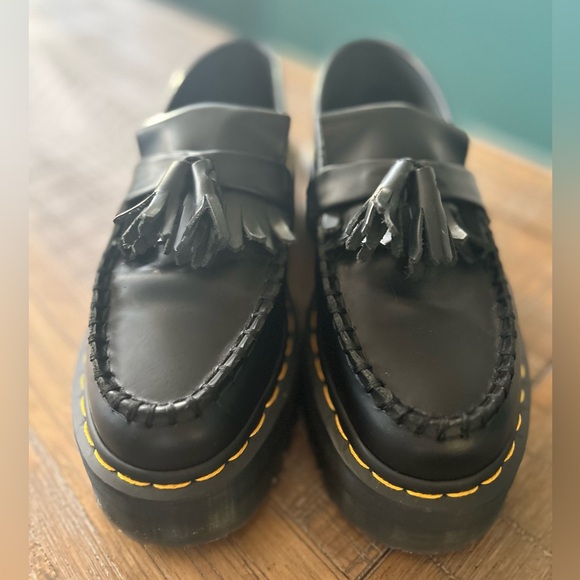 Dr. Martens ADRIAN LEATHER PLATFORM TASSEL LOAFERS - Picture 7 of 14